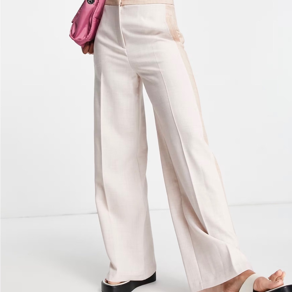 NEW! TOPSHOP Color Block Multi Trouser